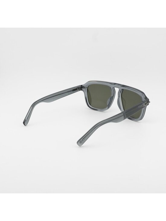 Dior DIORBLACKSUIT S15F 45C0 Sunglasses Grey Square Frame, Green Lenses main image 4